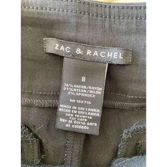 NWT Zac & Rachel Women's Millennium Pull-On Ankle Slim Leg Pants, Black, SIZE 8 - Picture 5 of 7